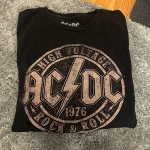 AC/DC Black Graphic T-Shirt